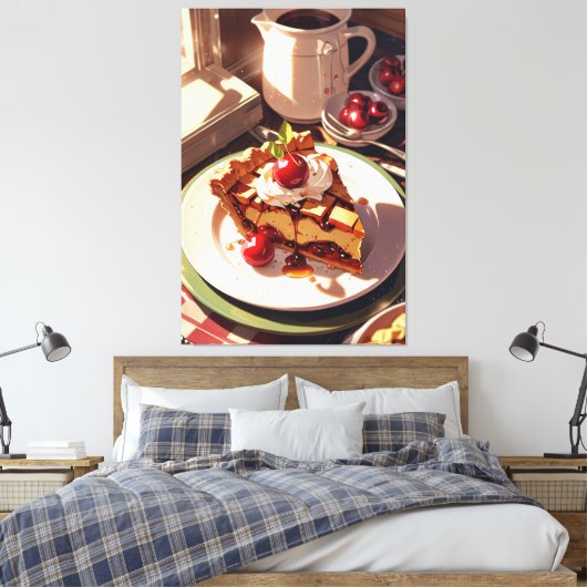 Stretched Canvas Print Leinwanddruck (Insitu (Schlafzimmer))