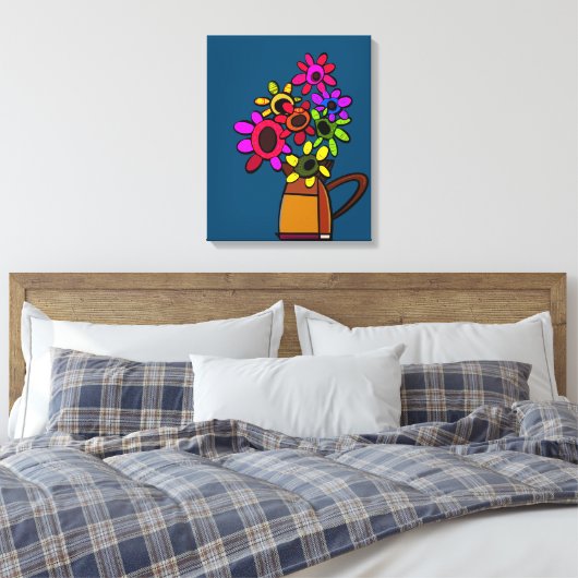 Stretched Canvas Print Leinwanddruck (Insitu (Schlafzimmer))