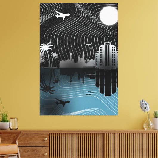 Stretched Canvas Print Leinwanddruck (Insitu (Wohnzimmer))