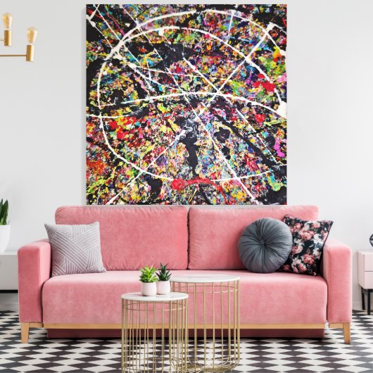 Stretched Canvas Print Leinwanddruck (Insitu (Wohnzimmer))