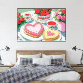 Stretched Canvas Print Leinwanddruck (Insitu (Schlafzimmer))