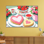 Stretched Canvas Print Leinwanddruck (Insitu (Wohnzimmer))