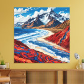 Stretched Canvas Print Leinwanddruck (Insitu (Wohnzimmer))