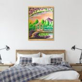 Stretched Canvas Print Leinwanddruck (Insitu (Schlafzimmer))