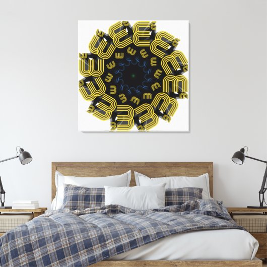 Stretched Canvas Print Leinwanddruck (Insitu (Schlafzimmer))