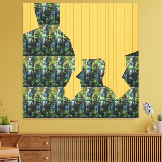 Stretched Canvas Print Leinwanddruck (Insitu (Wohnzimmer))