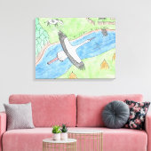 Stretched Canvas Print Leinwanddruck (Insitu (Wohnzimmer))