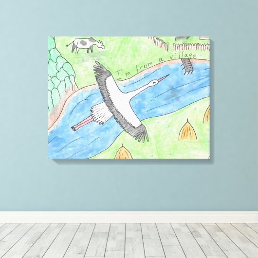Stretched Canvas Print Leinwanddruck (Insitu (Holzboden))