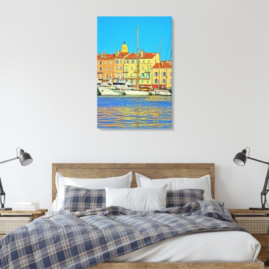 Stretched Canvas Print Leinwanddruck (Insitu (Schlafzimmer))