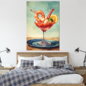 Stretched Canvas Print Leinwanddruck (Insitu (Schlafzimmer))