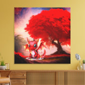 Stretched Canvas Print Leinwanddruck (Insitu (Wohnzimmer))