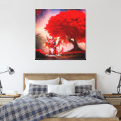 Stretched Canvas Print Leinwanddruck (Insitu (Schlafzimmer))