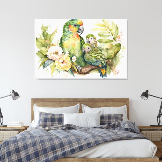 Stretched Canvas Print Leinwanddruck (Insitu (Schlafzimmer))