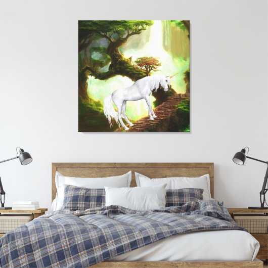 Stretched Canvas Print Leinwanddruck (Insitu (Schlafzimmer))