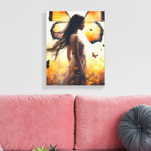 Stretched Canvas Print Leinwanddruck (Insitu (Wohnzimmer))