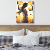 Stretched Canvas Print Leinwanddruck (Insitu (Schlafzimmer))