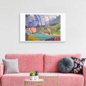 Stretched Canvas Print Leinwanddruck (Insitu (Wohnzimmer))