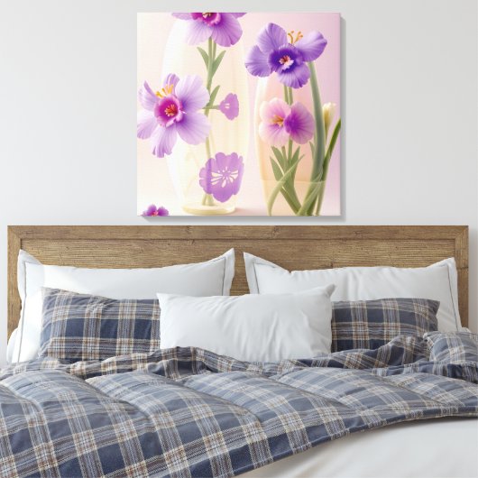 Stretched Canvas Print Leinwanddruck (Insitu (Schlafzimmer))