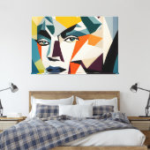 Stretched Canvas Print Leinwanddruck (Insitu (Schlafzimmer))