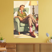 Stretched Canvas Print Leinwanddruck (Insitu (Wohnzimmer))