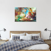 Stretched Canvas Print Leinwanddruck (Insitu (Schlafzimmer))