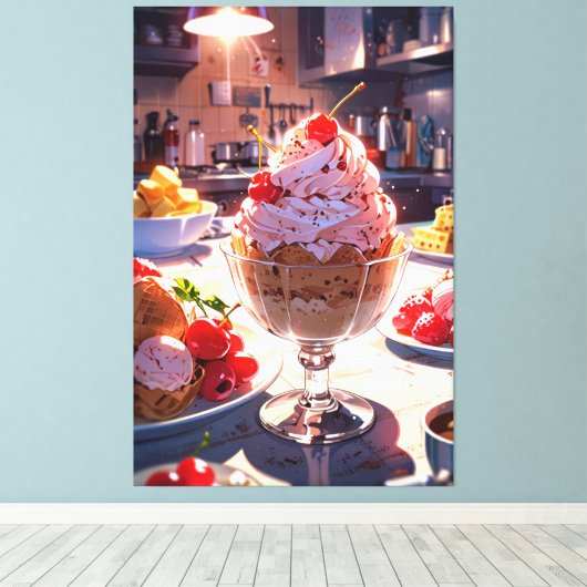 Stretched Canvas Print Leinwanddruck (Insitu (Holzboden))