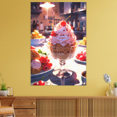 Stretched Canvas Print Leinwanddruck (Insitu (Wohnzimmer))