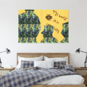 Stretched Canvas Print Leinwanddruck (Insitu (Schlafzimmer))