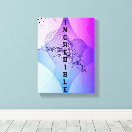 Stretched Canvas Print Leinwanddruck (Insitu (Holzboden))