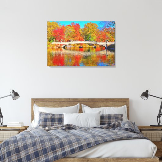 Stretched Canvas Print Leinwanddruck (Insitu (Schlafzimmer))