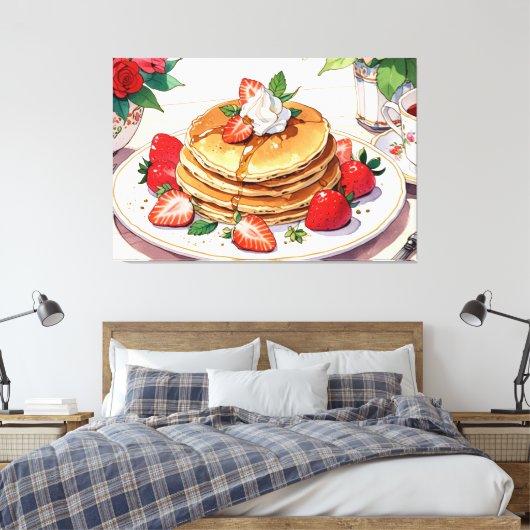 Stretched Canvas Print Leinwanddruck (Insitu (Schlafzimmer))