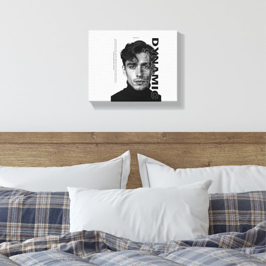 Stretched Canvas Print Leinwanddruck (Insitu (Schlafzimmer))
