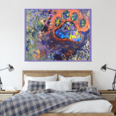 Stretched Canvas Print Leinwanddruck (Insitu (Schlafzimmer))