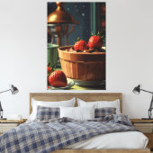 Stretched Canvas Print Leinwanddruck (Insitu (Schlafzimmer))