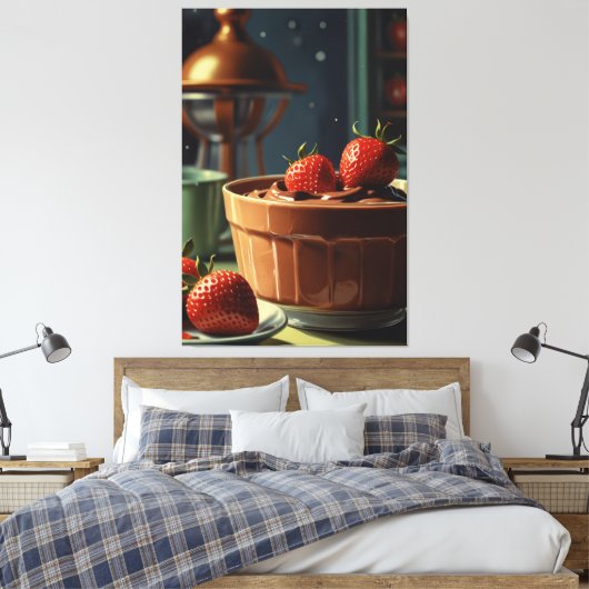 Stretched Canvas Print Leinwanddruck (Insitu (Schlafzimmer))