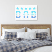 Stretched Canvas Print Leinwanddruck (Insitu (Schlafzimmer))