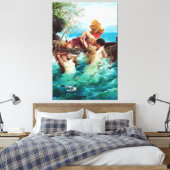 Stretched Canvas Print Leinwanddruck (Insitu (Schlafzimmer))