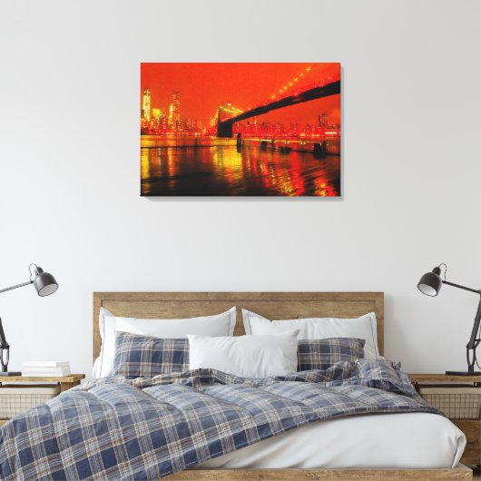 Stretched Canvas Print Leinwanddruck (Insitu (Schlafzimmer))