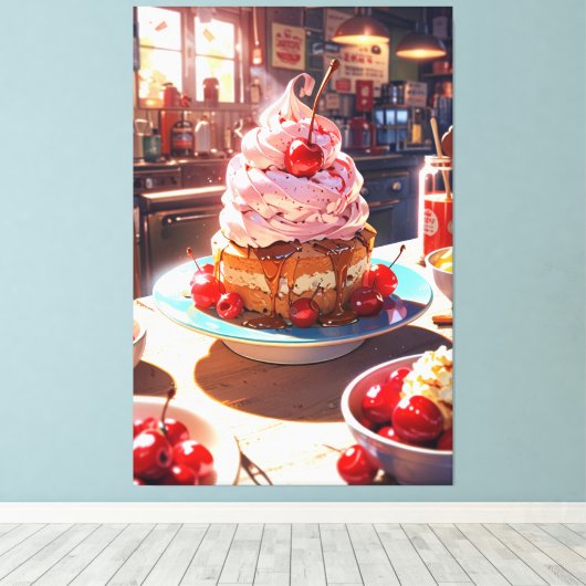 Stretched Canvas Print Leinwanddruck (Insitu (Holzboden))