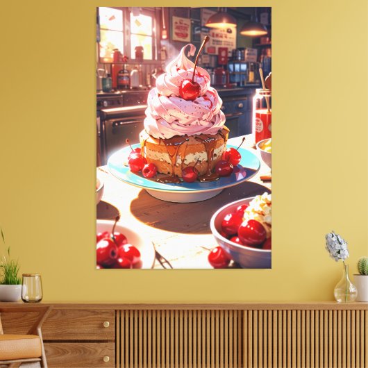 Stretched Canvas Print Leinwanddruck (Insitu (Wohnzimmer))