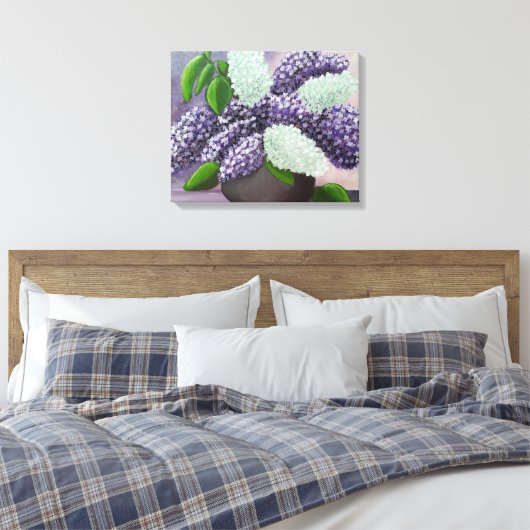 Stretched Canvas Print Leinwanddruck (Insitu (Schlafzimmer))