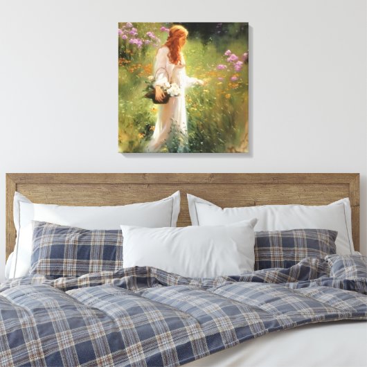Stretched Canvas Print Leinwanddruck (Insitu (Schlafzimmer))