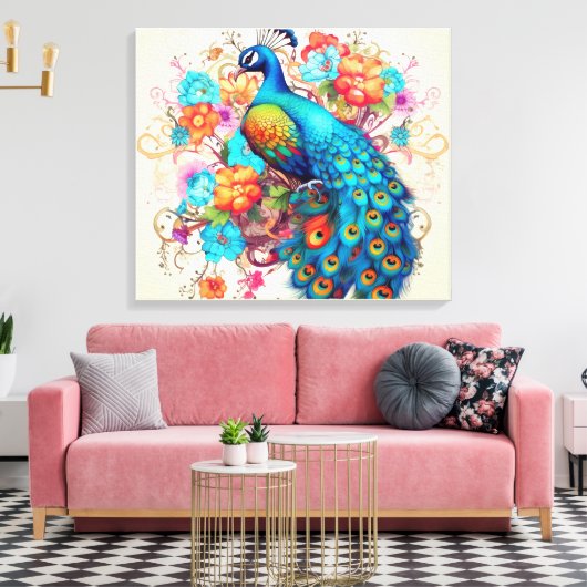 Stretched Canvas Print Leinwanddruck (Insitu (Wohnzimmer))