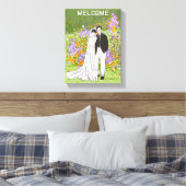 Stretched Canvas Print Leinwanddruck (Insitu (Schlafzimmer))