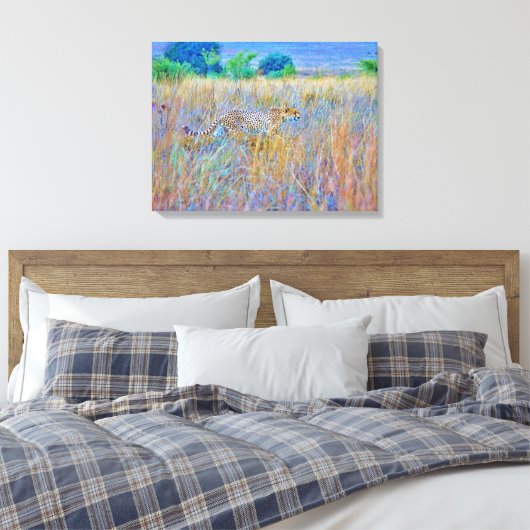 Stretched Canvas Print Leinwanddruck (Insitu (Schlafzimmer))