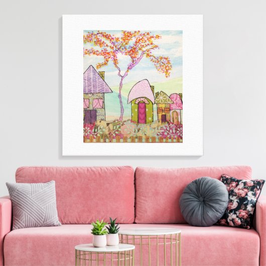 Stretched Canvas Print Leinwanddruck (Insitu (Wohnzimmer))