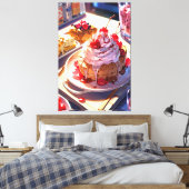 Stretched Canvas Print Leinwanddruck (Insitu (Schlafzimmer))