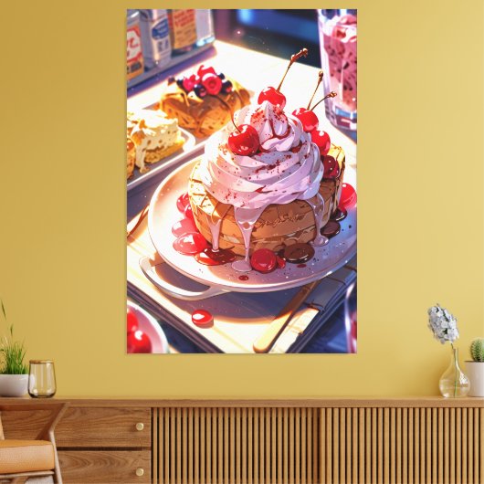 Stretched Canvas Print Leinwanddruck (Insitu (Wohnzimmer))