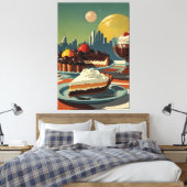 Stretched Canvas Print Leinwanddruck (Insitu (Schlafzimmer))