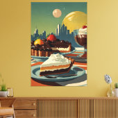 Stretched Canvas Print Leinwanddruck (Insitu (Wohnzimmer))